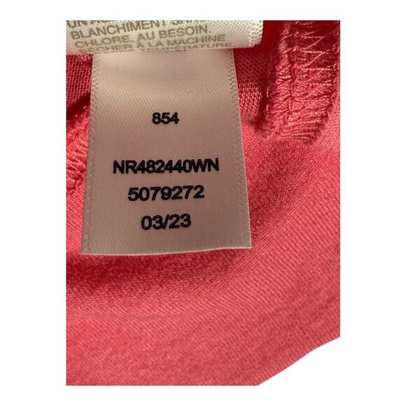 Zella Women's Plus 3/4 Sleeve Asymmetrical Knot Top Pink Size 1X Blouse‎ NWOT - Picture 9 of 9